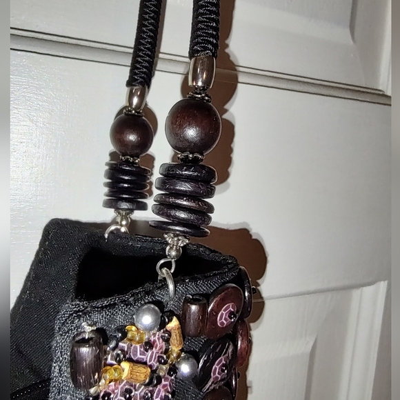 Mido Collection Button, Beaded, & Shell Handbag - Picture 9 of 12